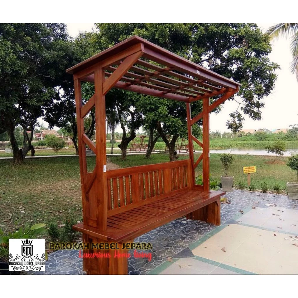 bangku outdoor taman garden kursi pergola taman gasebo mini taman harga terjangkau bangku outdoor jati pergola kayu jati garden