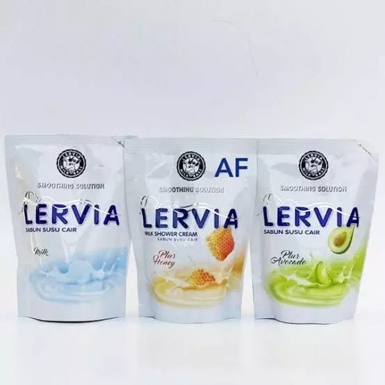 Lervia Sabun Susu Cair 400ml Ekstrak Susu Kambing