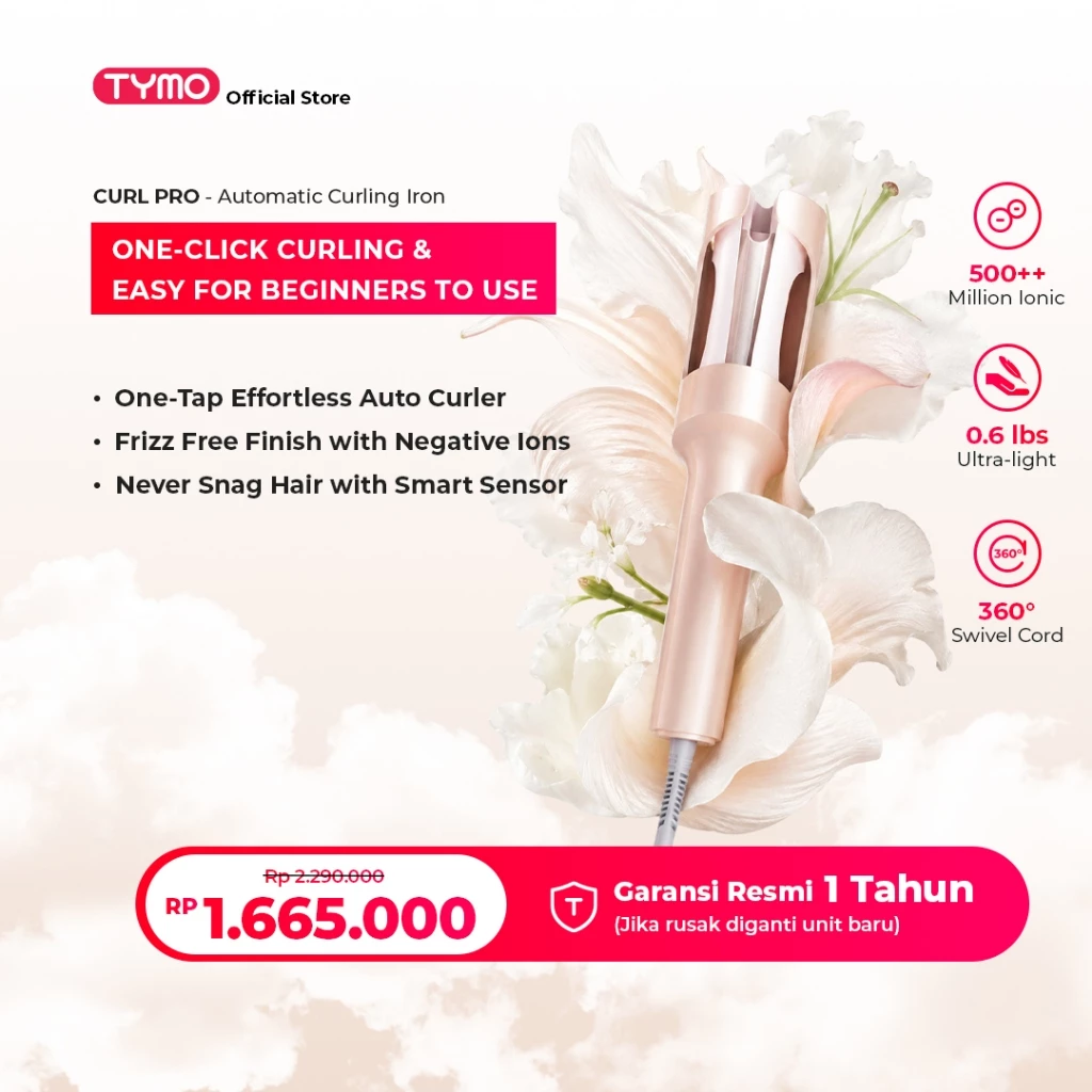 TYMO Official Store | TYMO Curl Pro – Automatic Curling Iron for Effortless, Shiny Curls