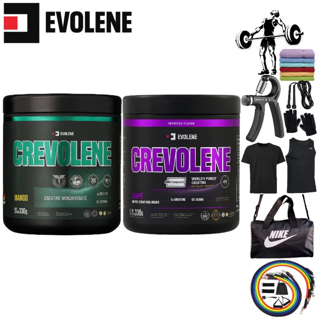Creatine Monohydrate untuk Latihan & Performa Otot! Evolene Crevolene