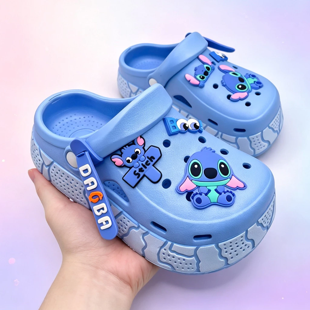 Sandal Anak Sandal Baim Anak Karet Lucu Anti Slip Variasi Warna