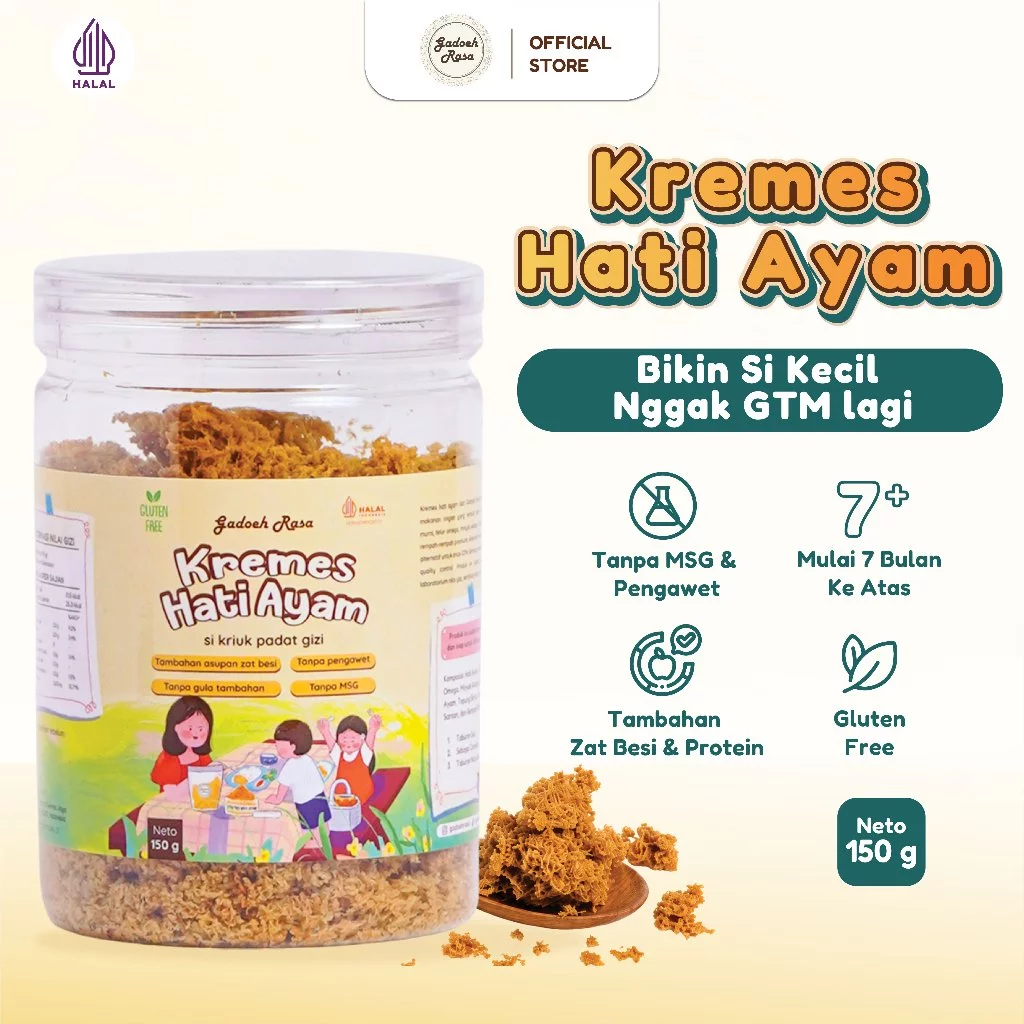 Gadoeh Rasa Kremes Hati Ayam Mpasi Tanpa MSG Solusi GTM BB Booster