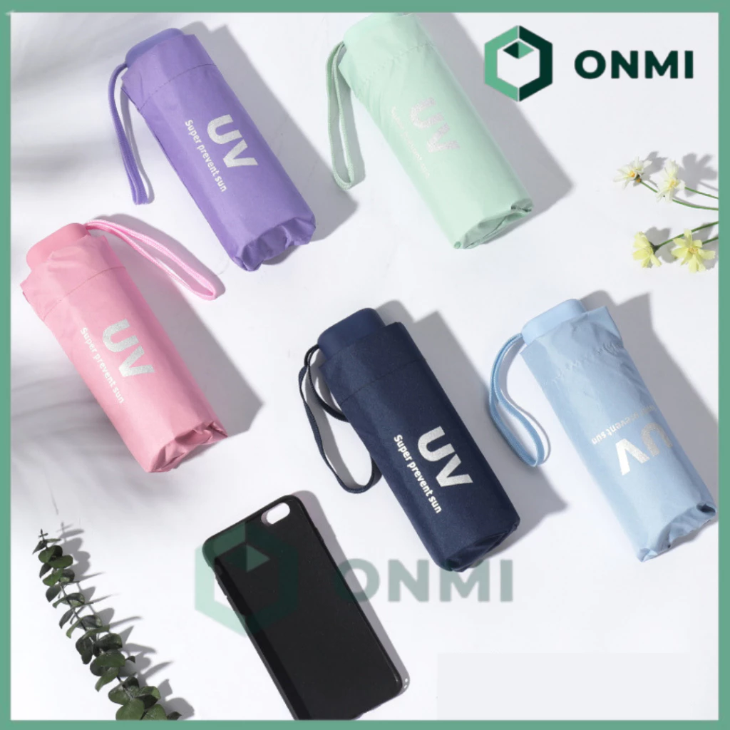 ONMI Payung Lipat Anti UV Premium Quality Payung Lipat Manual Anti UV Sinar Matahari dan Hujan Payung Lipat Kuat Dan Tebal Jumbo Payung Mini