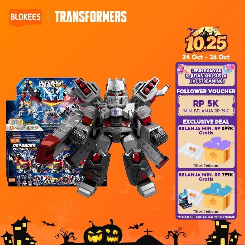 BLOKEES Transformers Mini Model Kits Defender Version DV Blind Box Plastic Model Action Figure