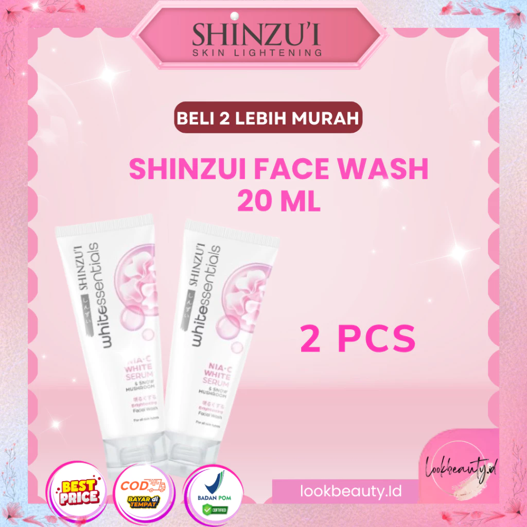 [ PAKET ISI 2 ]SHINZUI FACIAL WASH Paket Bundling Hemat SABUN CUCI MUKA MINI MUSHROOM ISI 2 ( 20ML )