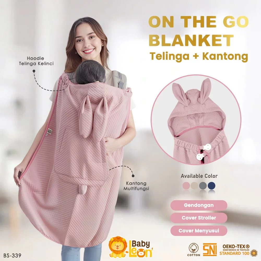 BABYLEON Selimut Bayi 0-3Th Selimut Hoodie Klip Baby Blanket On The Go