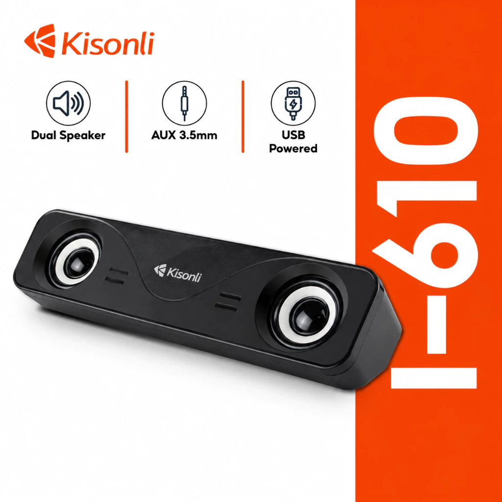 Kisonli Speaker Laptop Komputer Soundbar I610