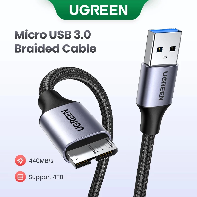 UGREEN Kabel Data USB 3.0 to Micro B HDD Hardisk External 20117