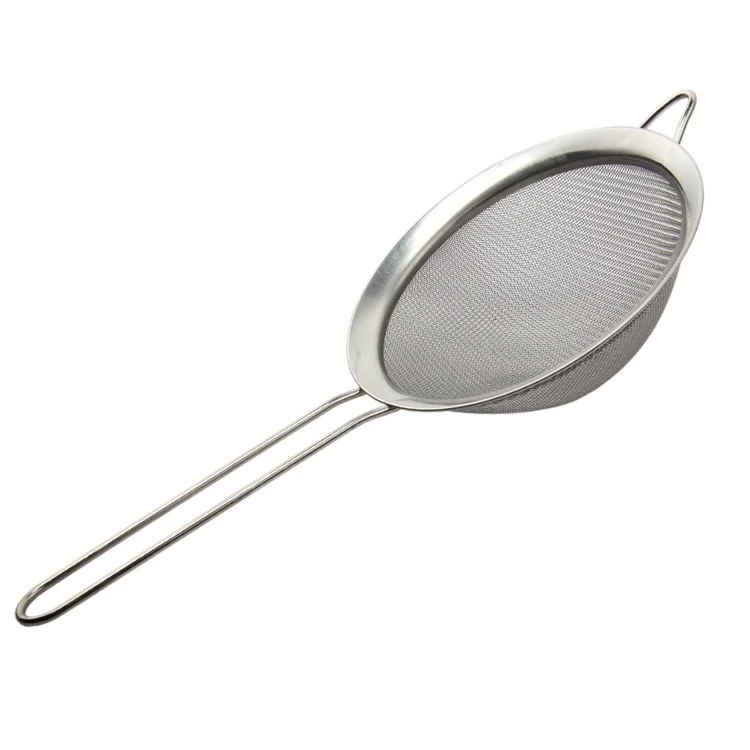 Saringan Minyak Teh Kopi Ceko Tepung Susu Stainless Steel Tebal Kuat Anti Karat Ukuran 8-26 CM Multifungsi untuk Minuman Anda Kitchenware