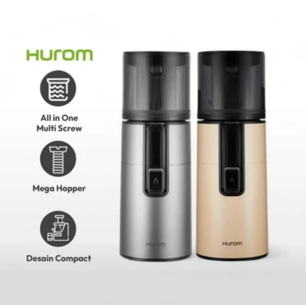 Hurom Slow Juicer H400-Bec05tg Abu-Abu Titanium