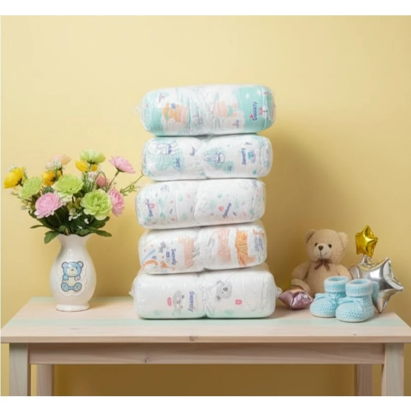 Popok Anak isi 50 pcs tipe celana dan perekat, Desain Elastis, Nyaman dan Bahan Lembut