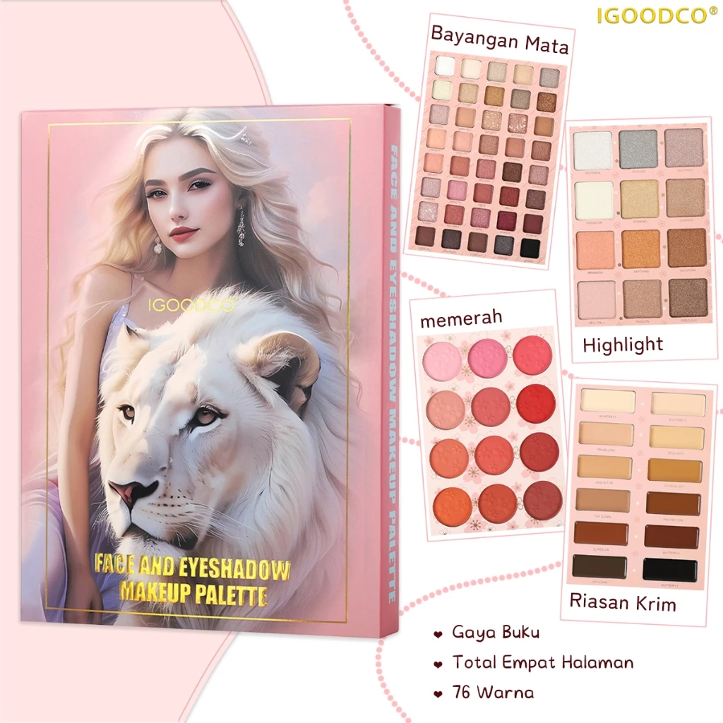 IGOODCO (IG3096)Multi-warna Highlight Mat Festival Hadiah Ulang Tahun Multi-warna Eyeshadow Makeup Book