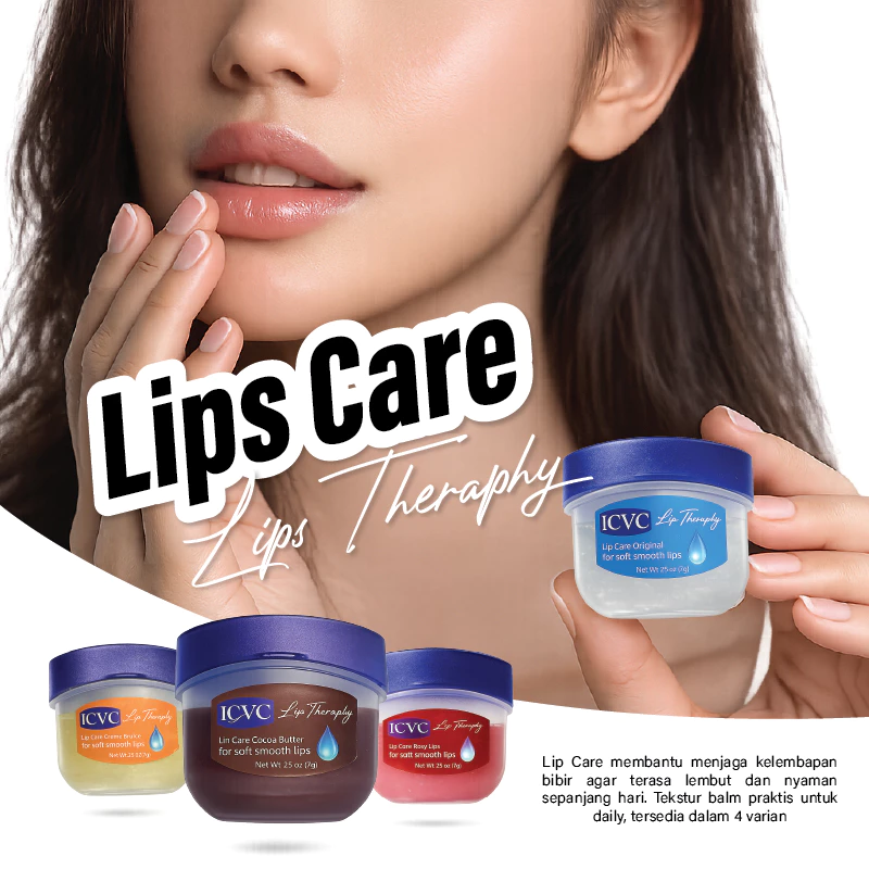 ICVC Pelembab Bibir Rosy Lips - Menjaga Kelembutan & Warna Alami Bibir