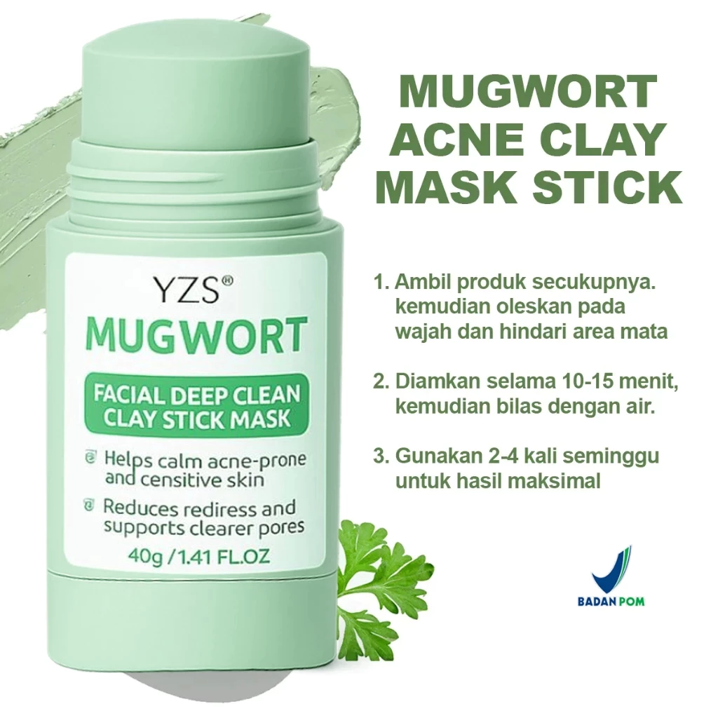 Masker Wajah Anti Komedo Membandel dan Jerawat Pembersih Hidung Face Mask Hijau