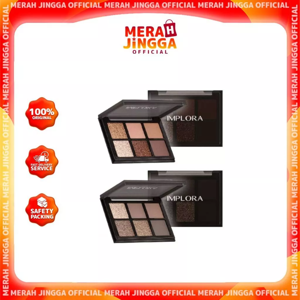 Implora Urban Eyeshadow Palette Pigmented Long Lasting | Merah Jingga Official