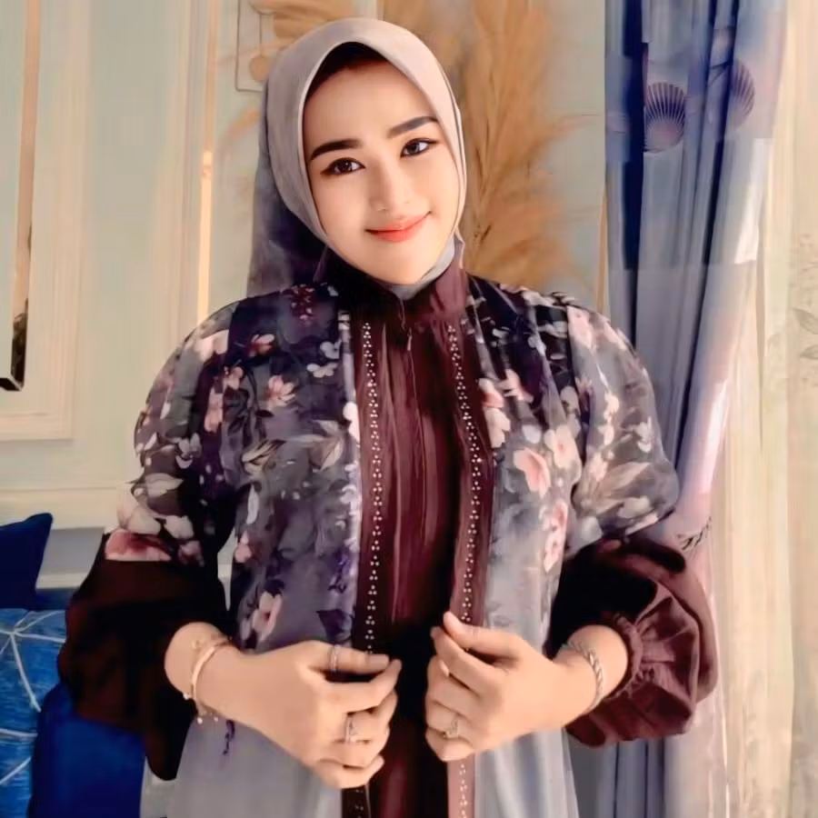 DINARA dress Bahan Ceruty kombinasi airflow Premium By rizha boutique Gamis Muslim Belah Tengah