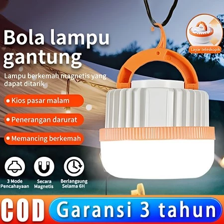 Lampu Emergency LED Tahan Lama 400W Lampu Camping Gantung Super Terang Type C Charge Lampu Emergenci  Murah Portable Lampu Darurat