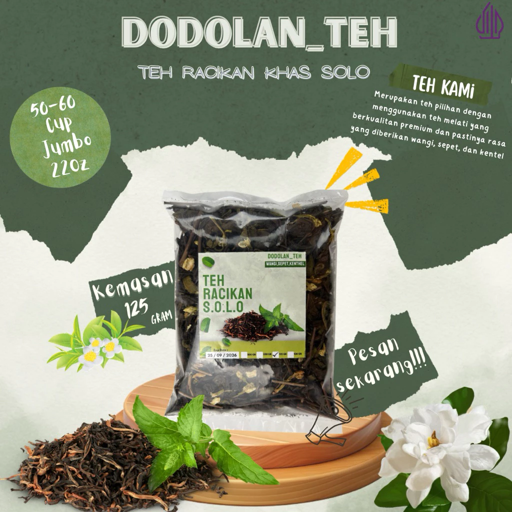 Teh Racikan Solo Asli 125g Wangi Sepet Kentel