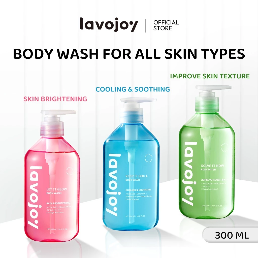 Lavojoy Let It Glow Body Wash Skin Brightening Upgraded Version | Sabun Mandi Cair Untuk Mencerahkan Dan Melembabkan Kulit | Fresh Body Shower