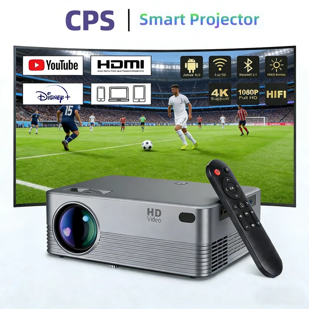 [Ready Stock]CAVAO Proyektor Profesional Android 4k Wifi Full Hd 1080p 450ANSI Suporta Android Sincronizando a Tela do Smartphone Home Theater Projetor Office Proyektor
