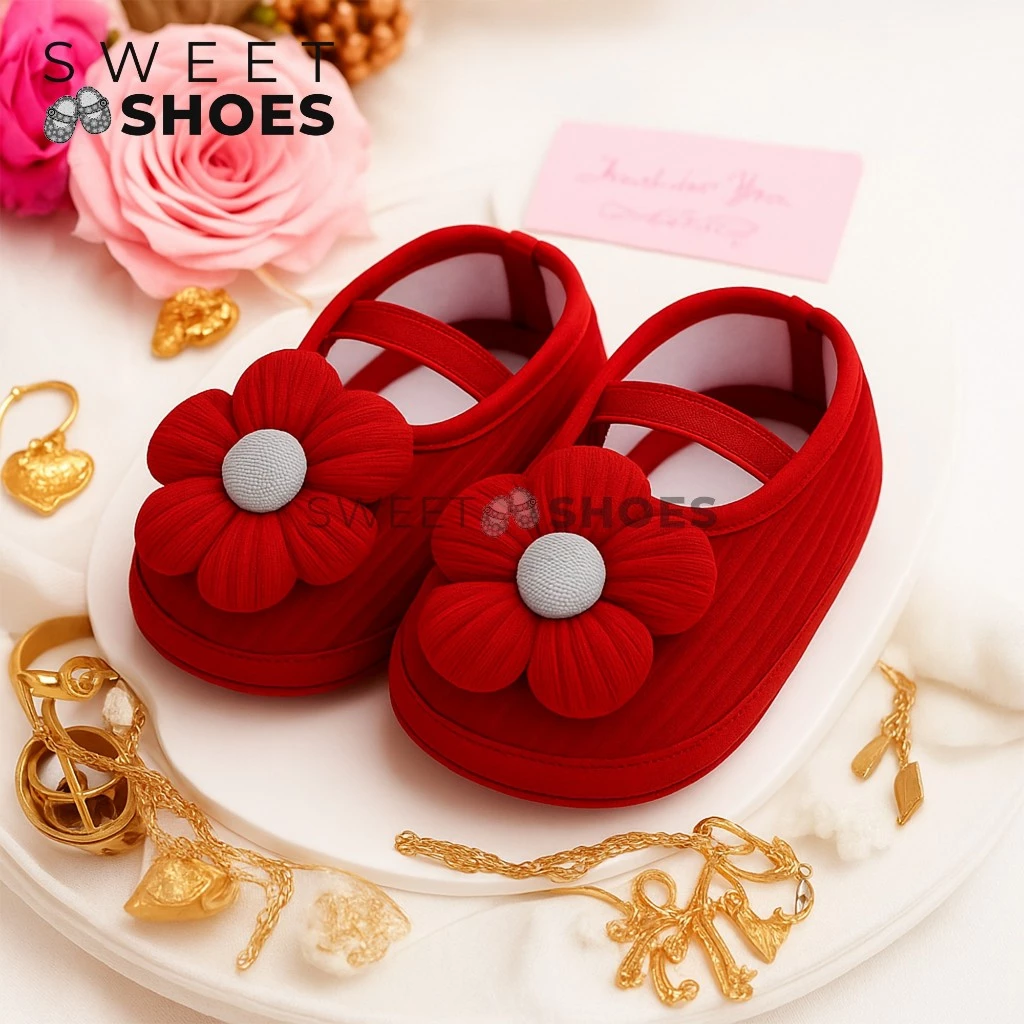Sepatu Bayi Perempuan Sunny Lucu Terbaru Usia 0 3 6 9 12 Bulan Prewalker Manis Imut Kekinian Baby Shoes Anti Slip Termurah Terlaris Bisa COD Bayar di Tempat