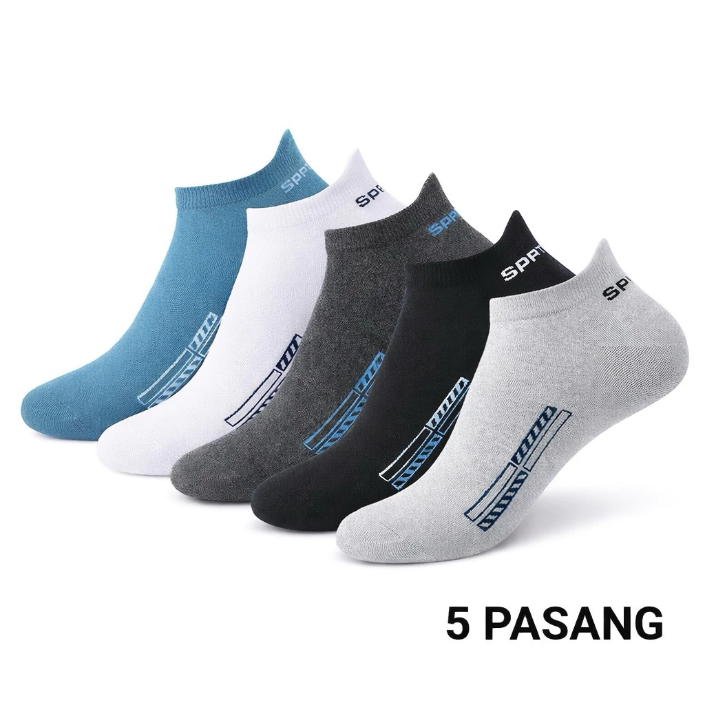 (5 pasang) kaos kaki sport pendek  kuping pria dan wanita