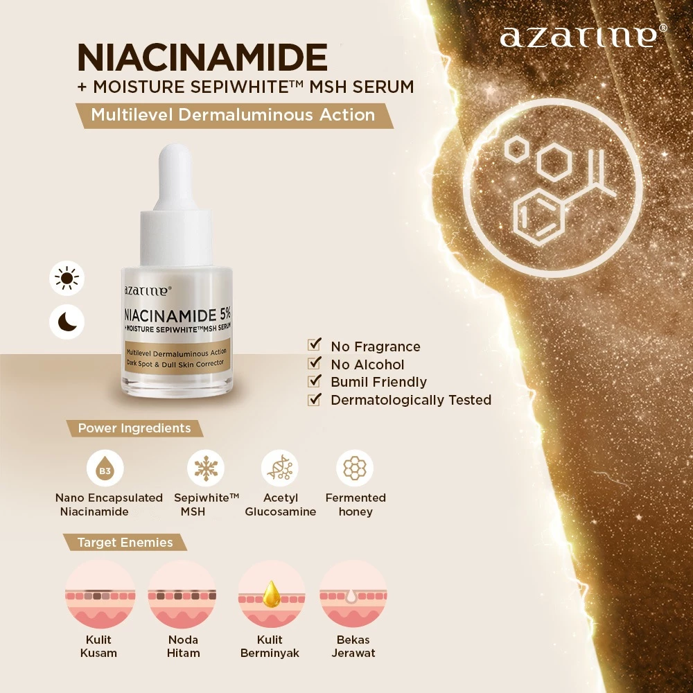 [GIFT] Azarine Serum AHA BHA Peeling Serum | Radiant Luminous Serum | Hydramax Waterbank Serum