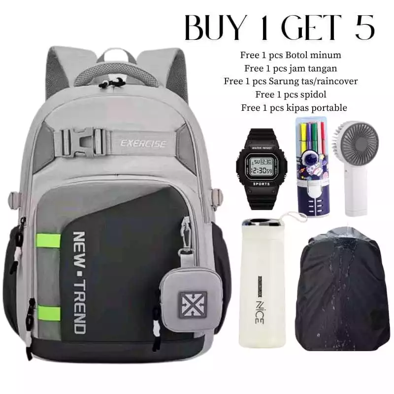 Ransel Sekolah Unisex Tas Punggung Terbaru 2025 New Trend