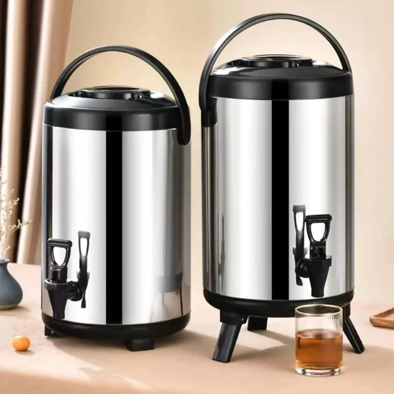 Air Milk Tea Bucket Dispenser Air Minum Serbaguna Termos Stainless Steel Dengan Keran Premium