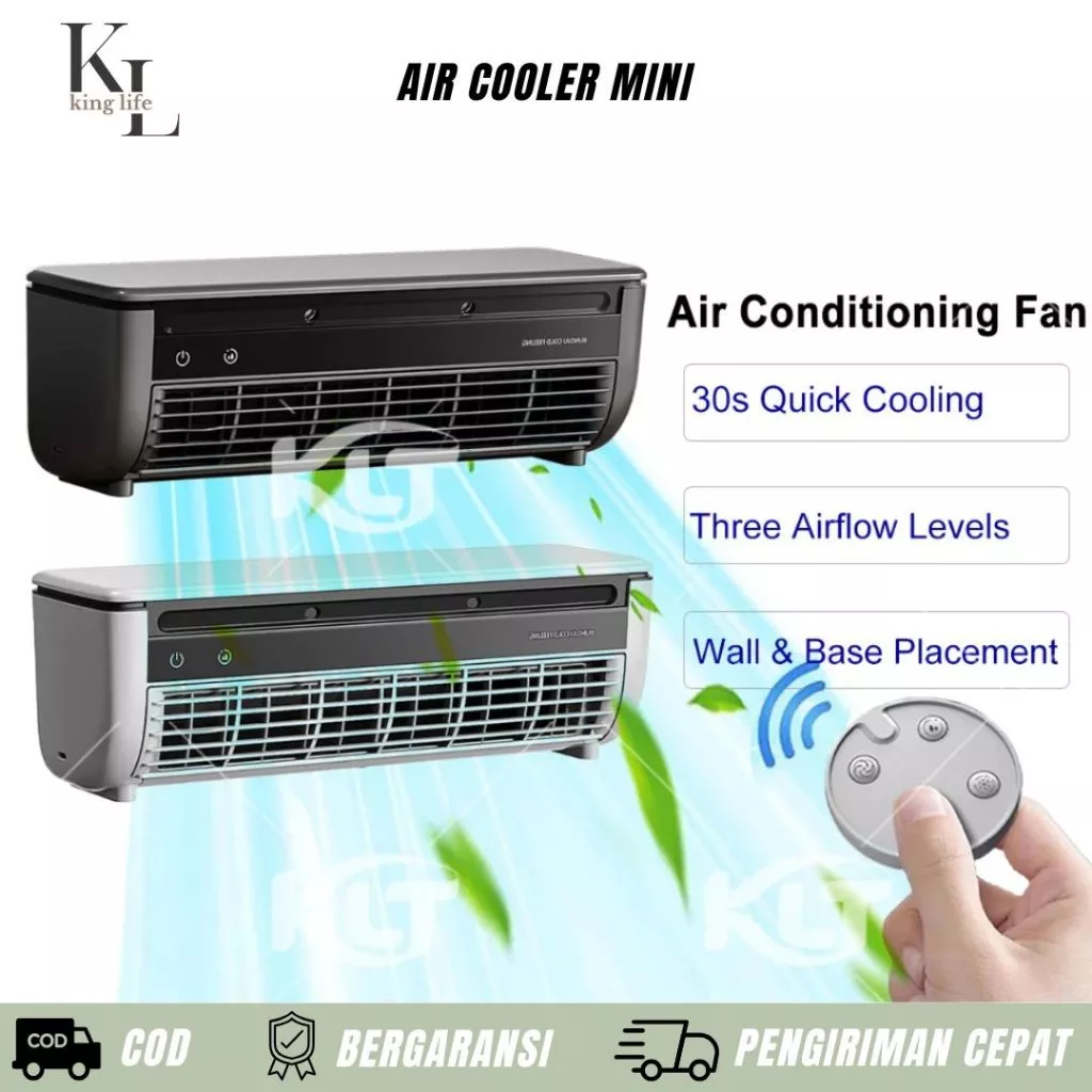 EDON air cooler fan mini | Kipas Kabut Dingin Tanpa Instalasi Anti Minyak Disarankan untuk Ruang ≤ 5m²