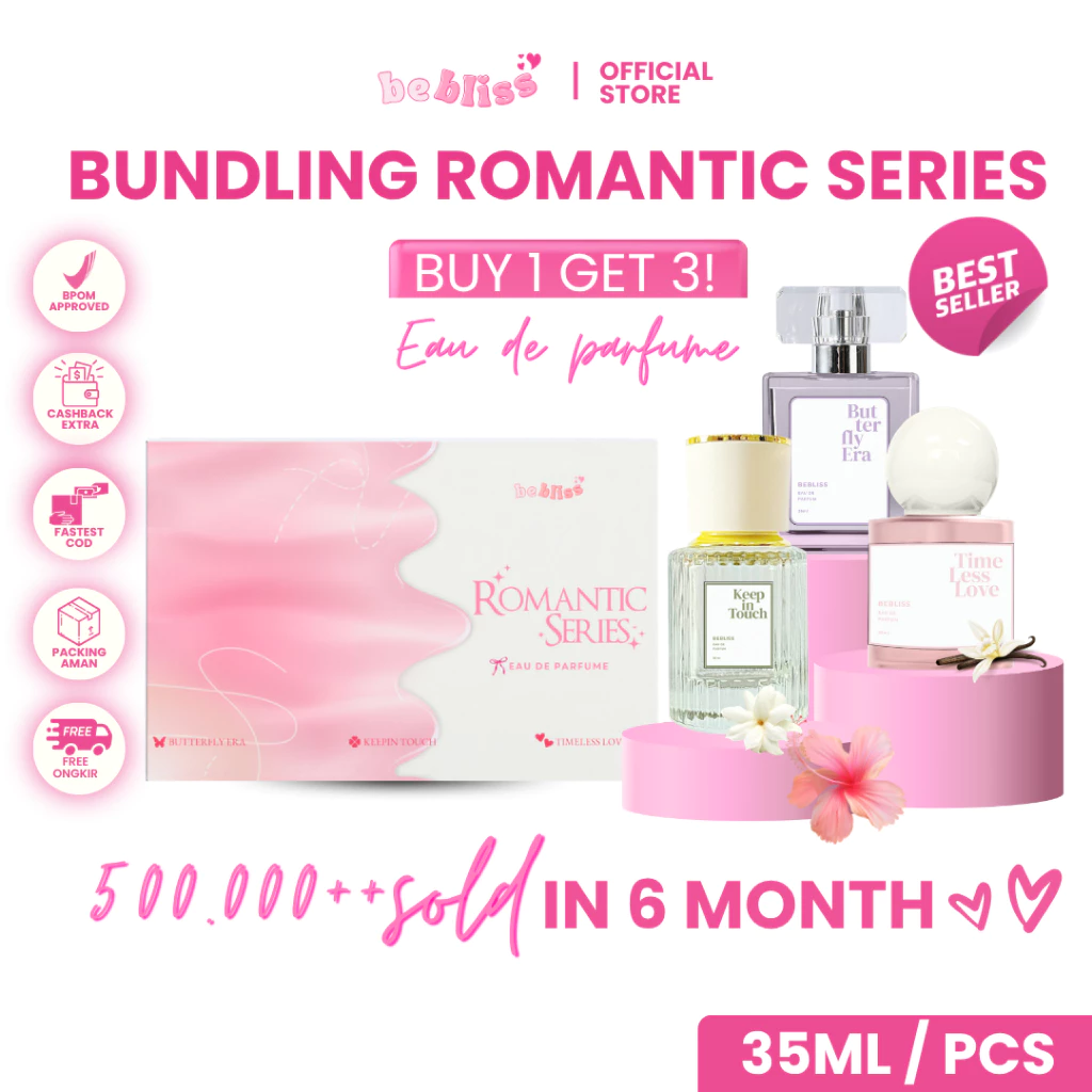 Bebliss Eau De Parfume Romantic Series Parfum Shimmer Spray Unisex Premium