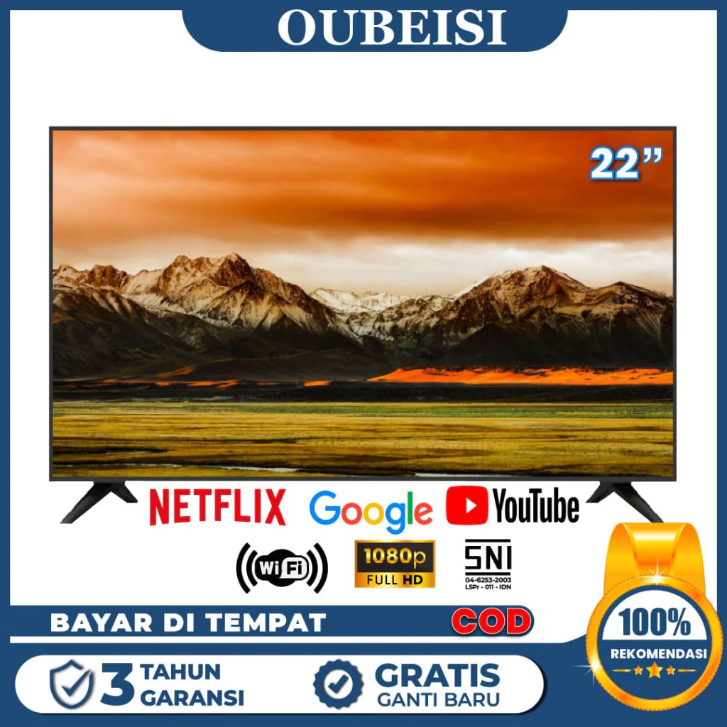 OUBEISI TV LED TV Digital/smart 19/21/22 Inch Full HD TV LED