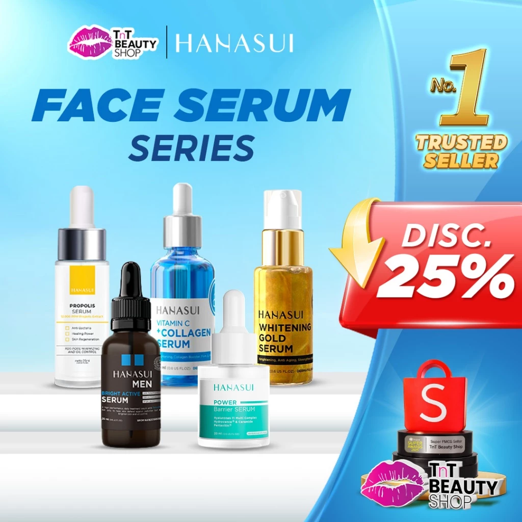 HANASUI Serum Vit C + Collagen | Whitening | Anti Acne | Vitamin C | Whitening GOLD | Bright | TnT Beauty Shop