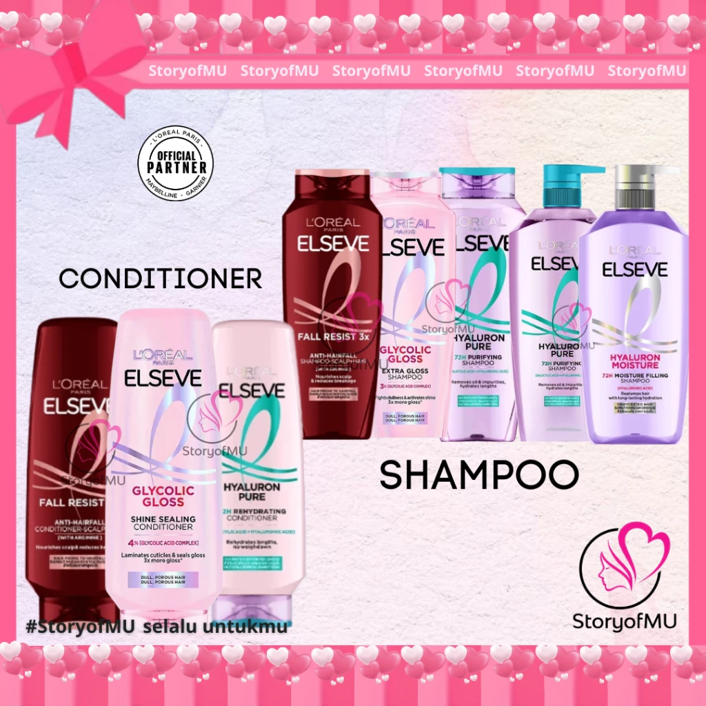 StoryofMU - L'OREAL PARIS Elseve Shampoo Conditioner Series 175ml | 200ml - LOREAL Shampo