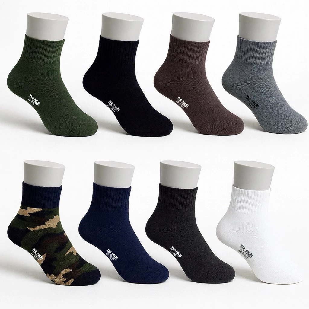 Kaos Kaki PDL Pendek Super Tebal  TNI POLRI Premium Sock