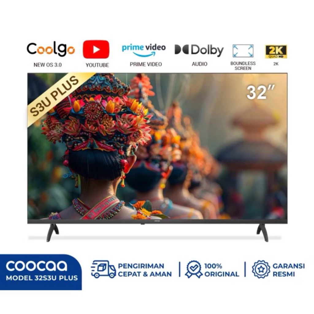 Tv LED Coocaa Digital Coccaa Smart tv 32 inch 32S3U dan 32s3u PLUS