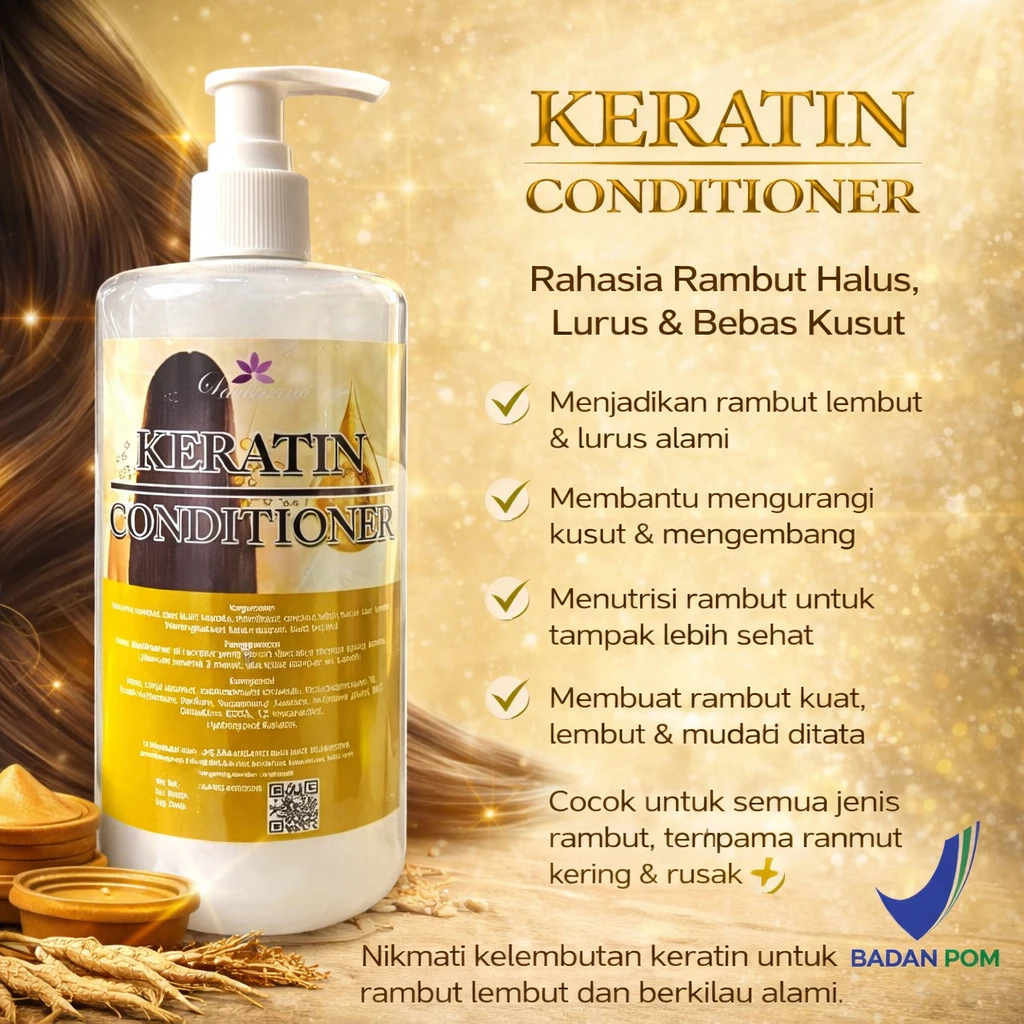 KONDISIONER LARASSANTI SALON 500ML PUMP ORIGINAL BPOM perawatan rambut haircare