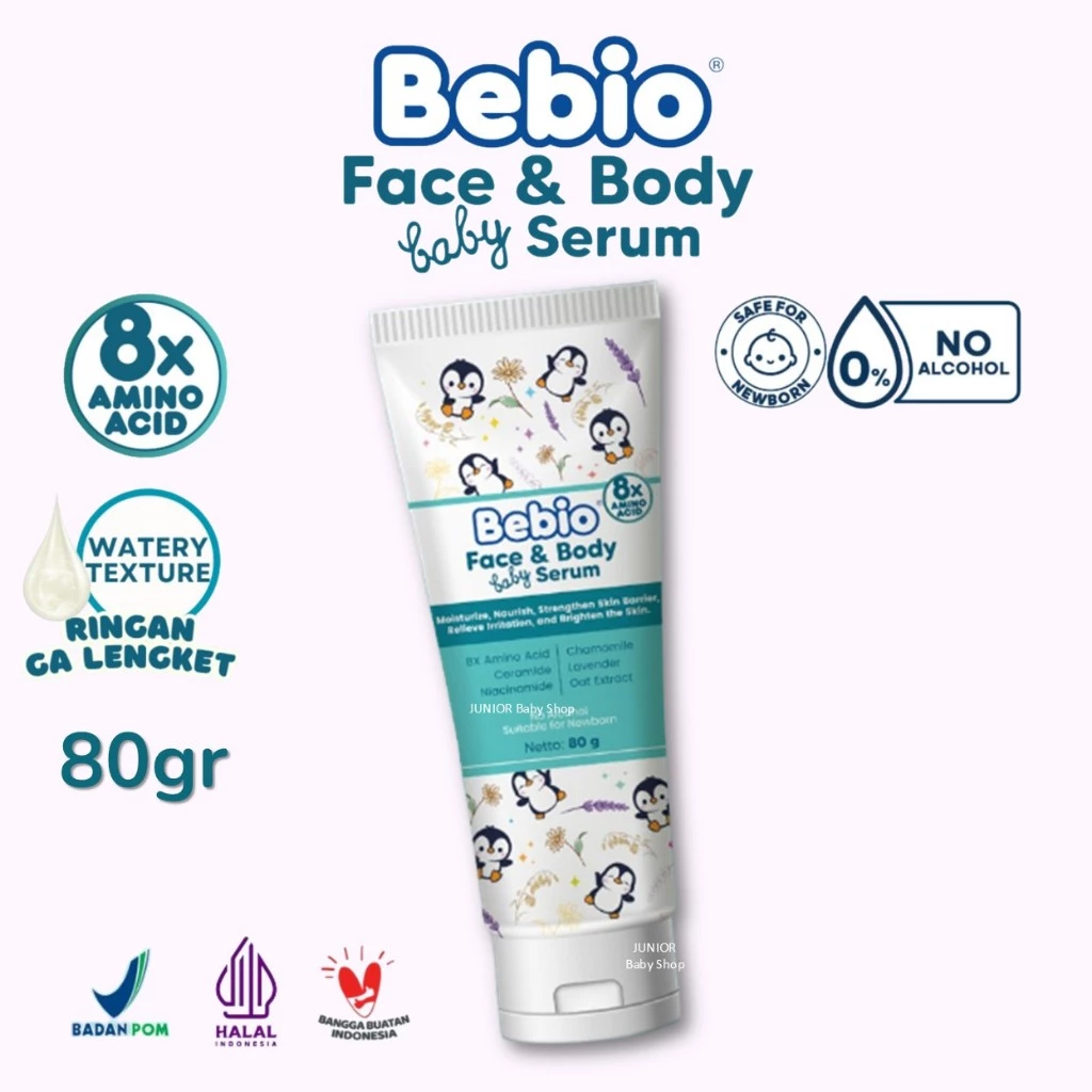 Bebio Face & Body Baby Serum 80 gr | Krim Wajah & Badan Bayi 80 gr