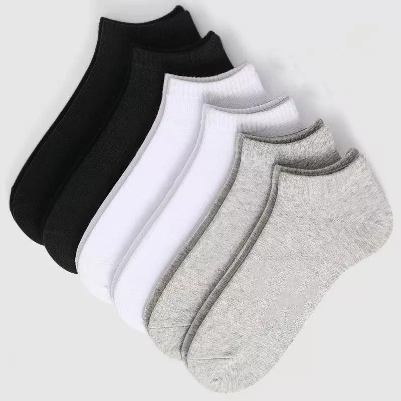 COD 10 Pasang  Kaos Kaki Pria Wanita / Kaos Kaki Pendek Mata Kaki Warna Polos / Ankle Socks Pria Wanita / Kaos Kaki