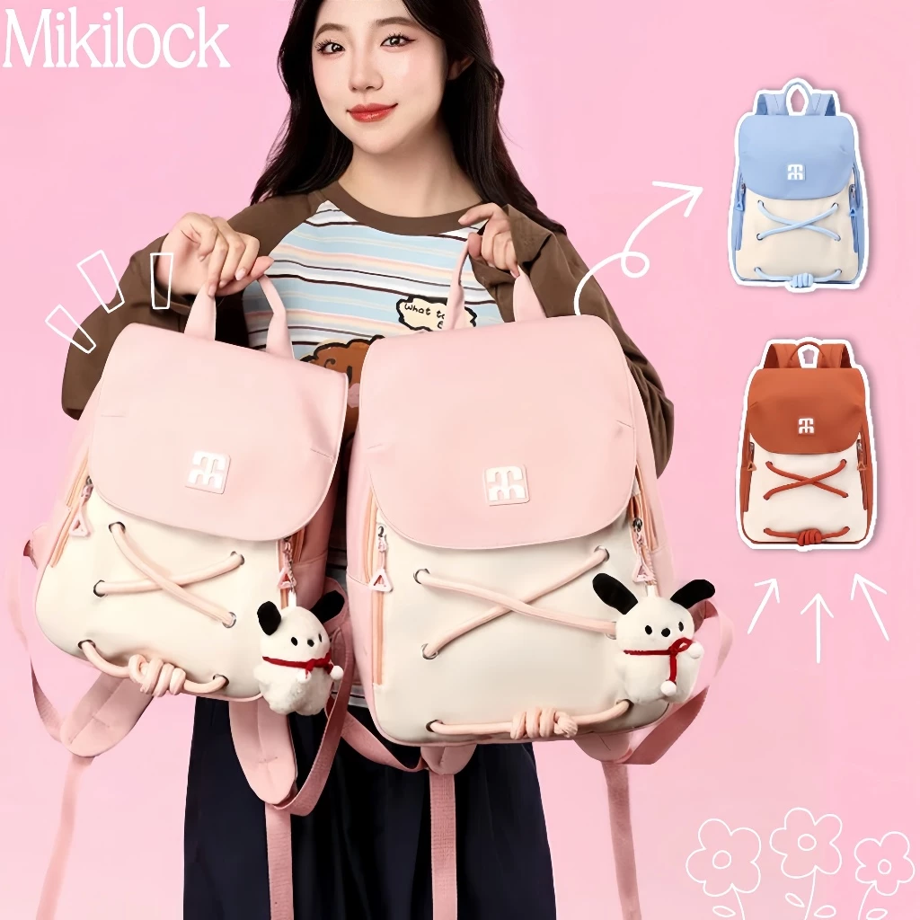 [Ready]Tas Ransel Wanita Korea Import Volume Besar Ins Tas Sekolah Kanvas Siswa Perempuan Kapasitas Besar Tas Laptop Wanita Anti Air Backpack For School
