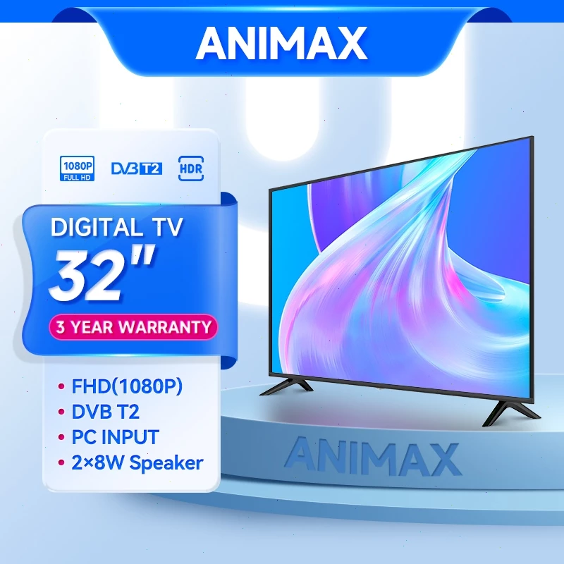 Animax Smart TV Android 43 Inch TV Android 40 Inch Digital TV 32 Inch 27 inch Digital TV FHD Youtube Wifi-AV
