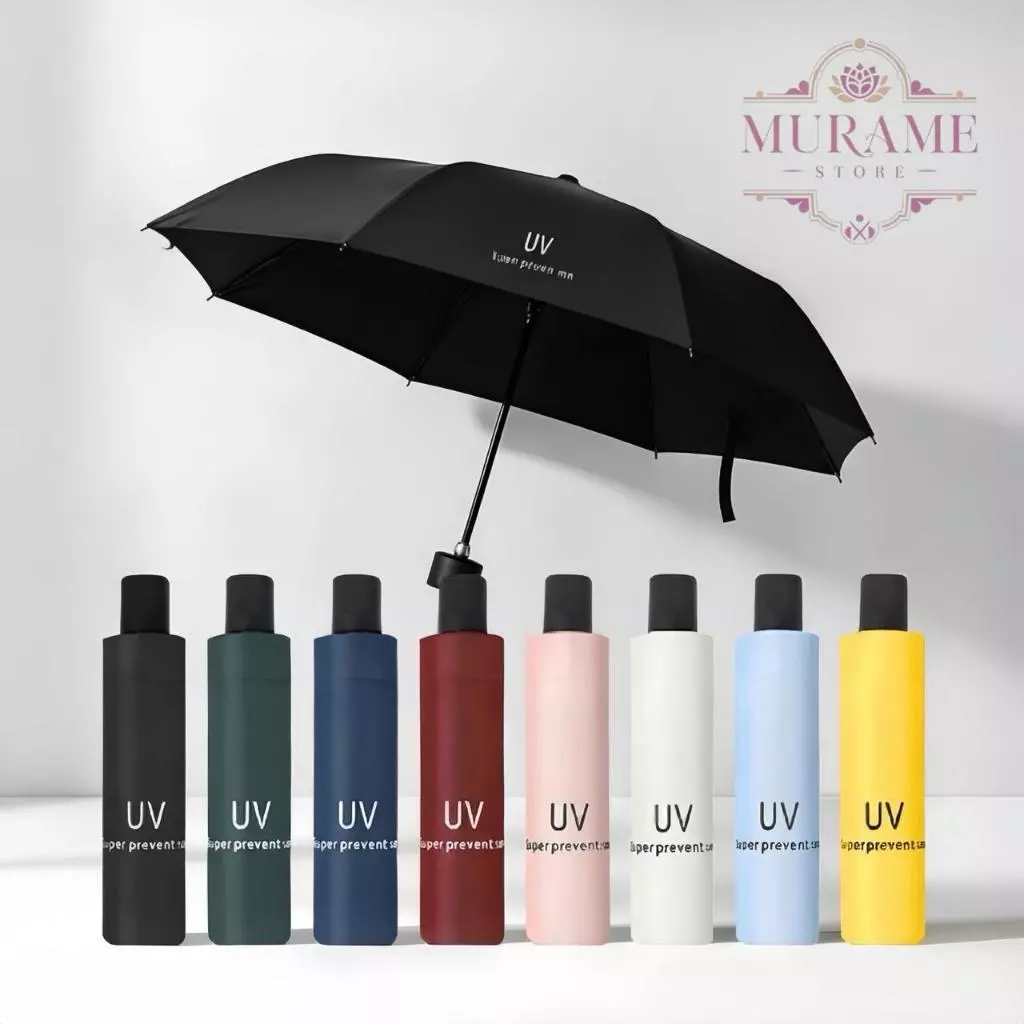 MURAME Payung Lipat Anti UV Manual - Warna Korea Style untuk Perlindungan Optimal dan Tampilan Trendy
