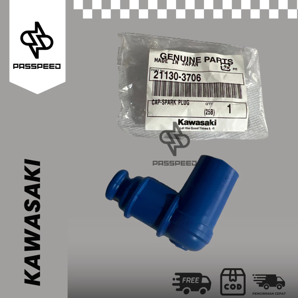 CANGKLONG TUTUP BUSI RACING BIRU NINJA R SS KIS RR OLD NEW ZX CBU KR KRR 150 ORI ASLI KAWASAKI 21130-3706 CAP SPARK PLUG COP TUTUP BUSI RACING BLUE JETSKI JET SKI PNP NINJA RR OLD NINJA RR NEW NINJA RR ZX CBU NINJA R NINJA SS KIS