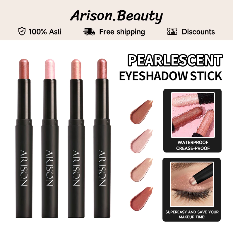 ARISON Makeup Eyeshadow Pen Eyeshadow Crayon Cosmetic Glitter Eyeshadow Stick