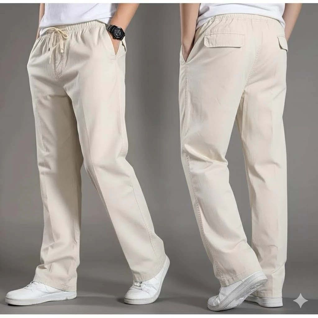 UNISEX Celana Chino Panjang Reguler Standar Premium | Celana Gombrong Bahan Melar