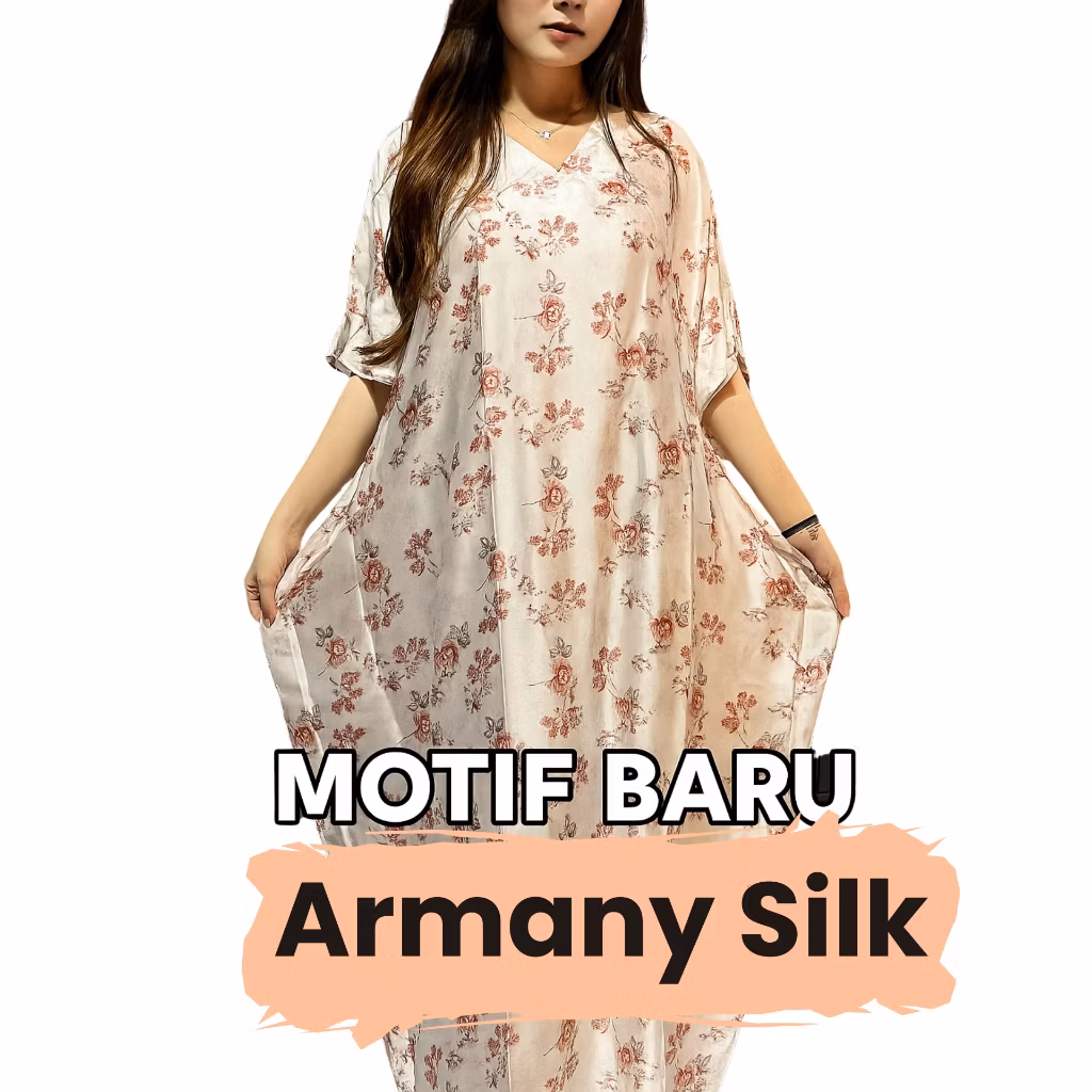 Daster Motif Kekinian Terbaru Jumbo LD 140 Premium Sutra / Daster Kaftan Elegan Wanita / home dress