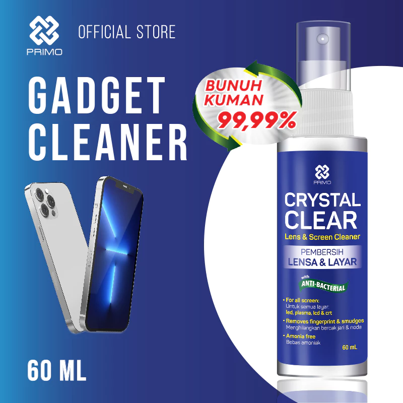 Gadget Cleaner PRIMO Pembersih Gadget, Lensa, Screen, Disinfektan Antiseptik 60 mL