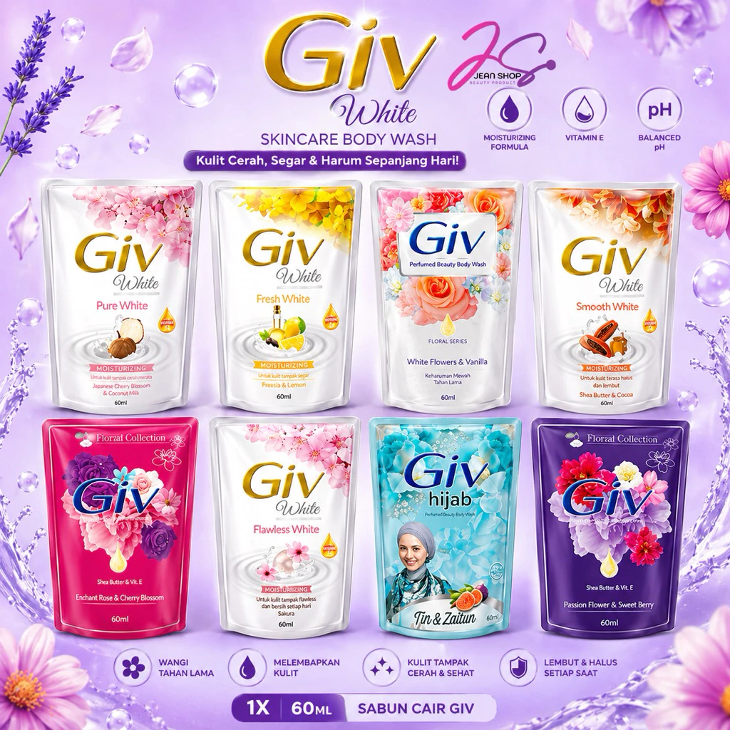 [ADA HARGA GROSIR]  SABUN CAIR GIV 60 ML / GIV BODY WASH 60 ML