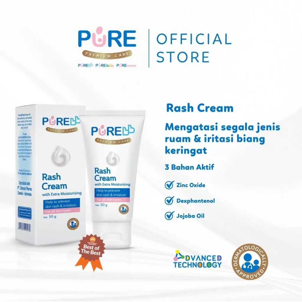 PUREBB Rash Cream 50gr Hypoallergenic