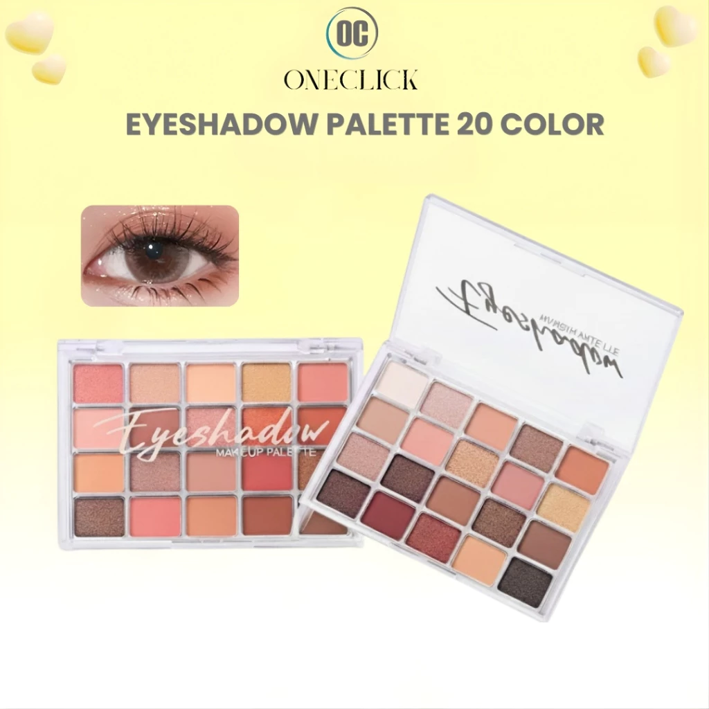 Eyeshadow Palette 20 Warna Matte & Shimmer Tahan Lama Waterproof Longlasting LM31
